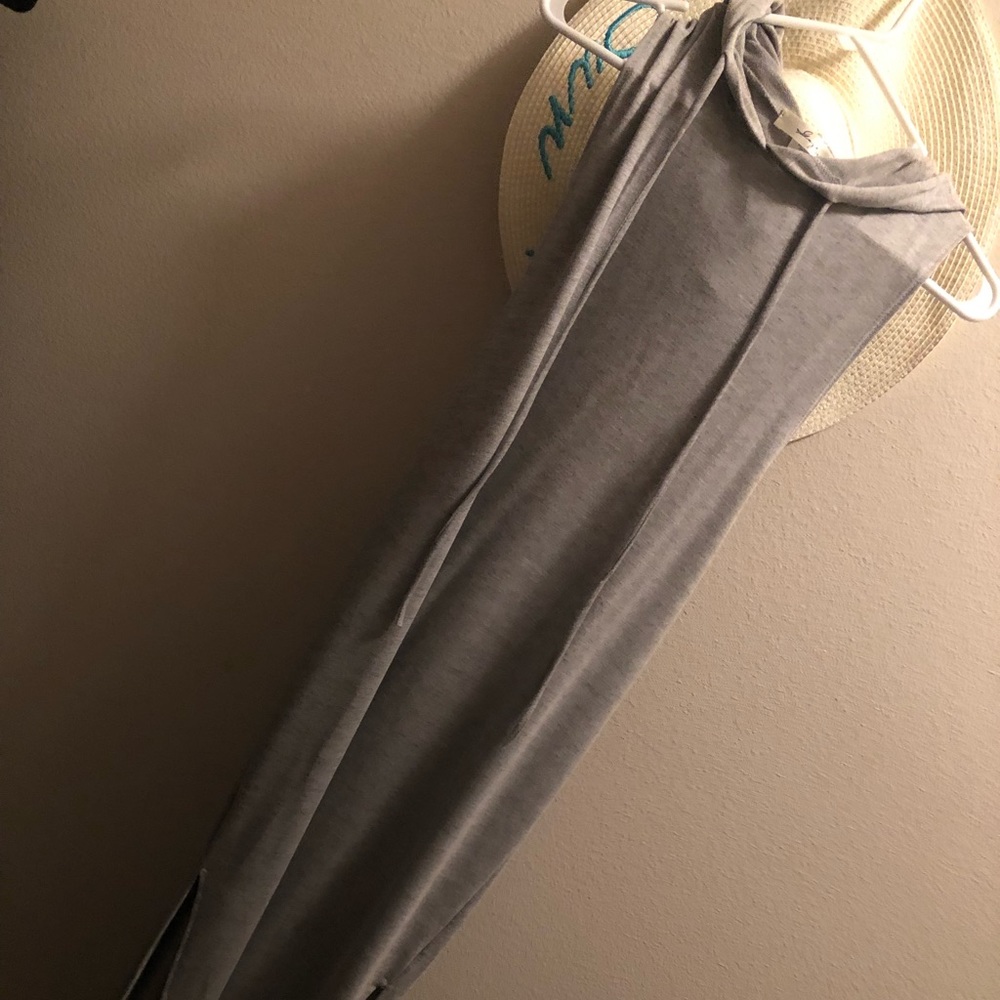 Gray maxi dress